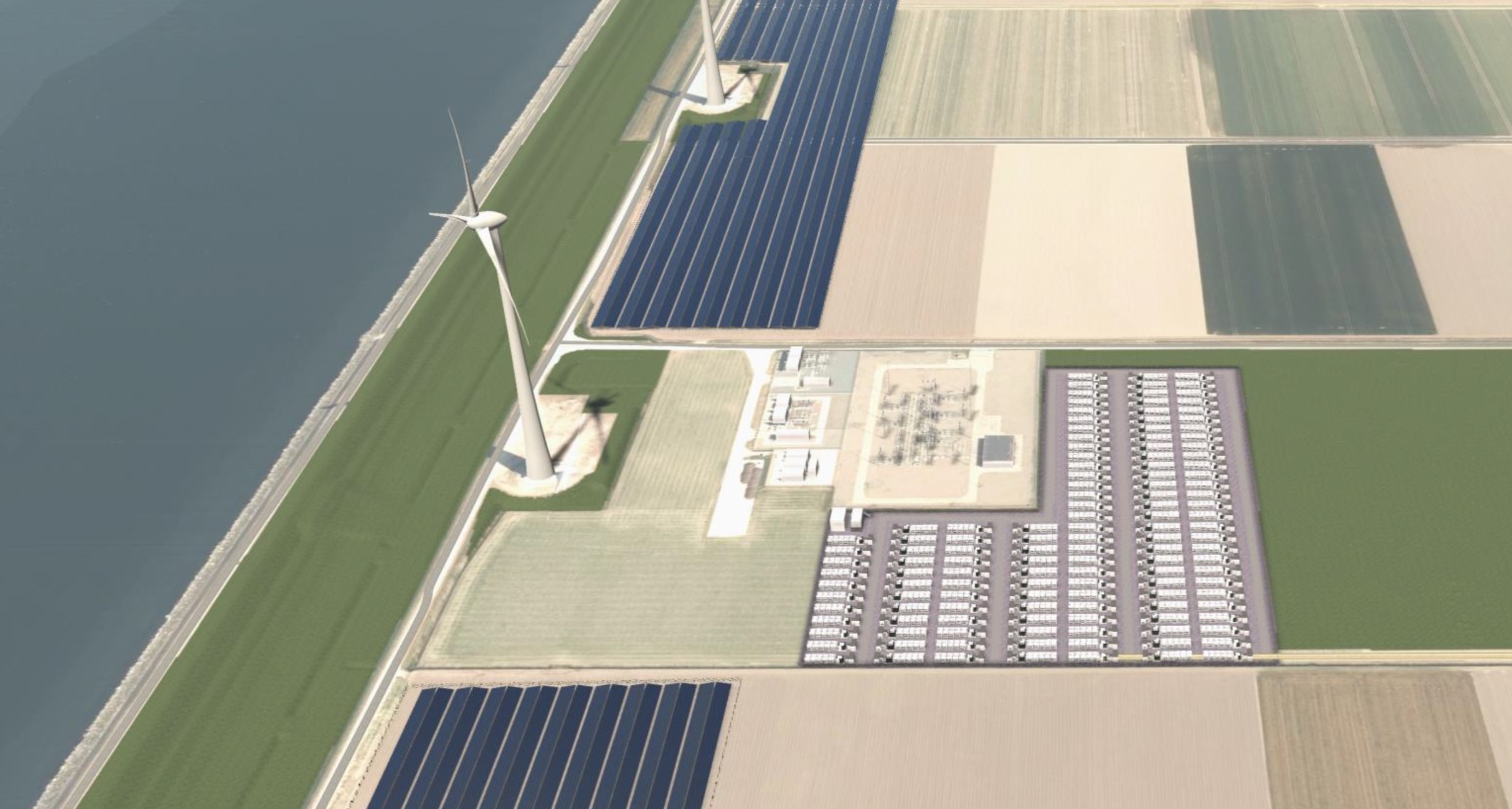 Omroep Flevoland Nieuws Bouw Enorm Batterijpark En Zonneparken Bij 
